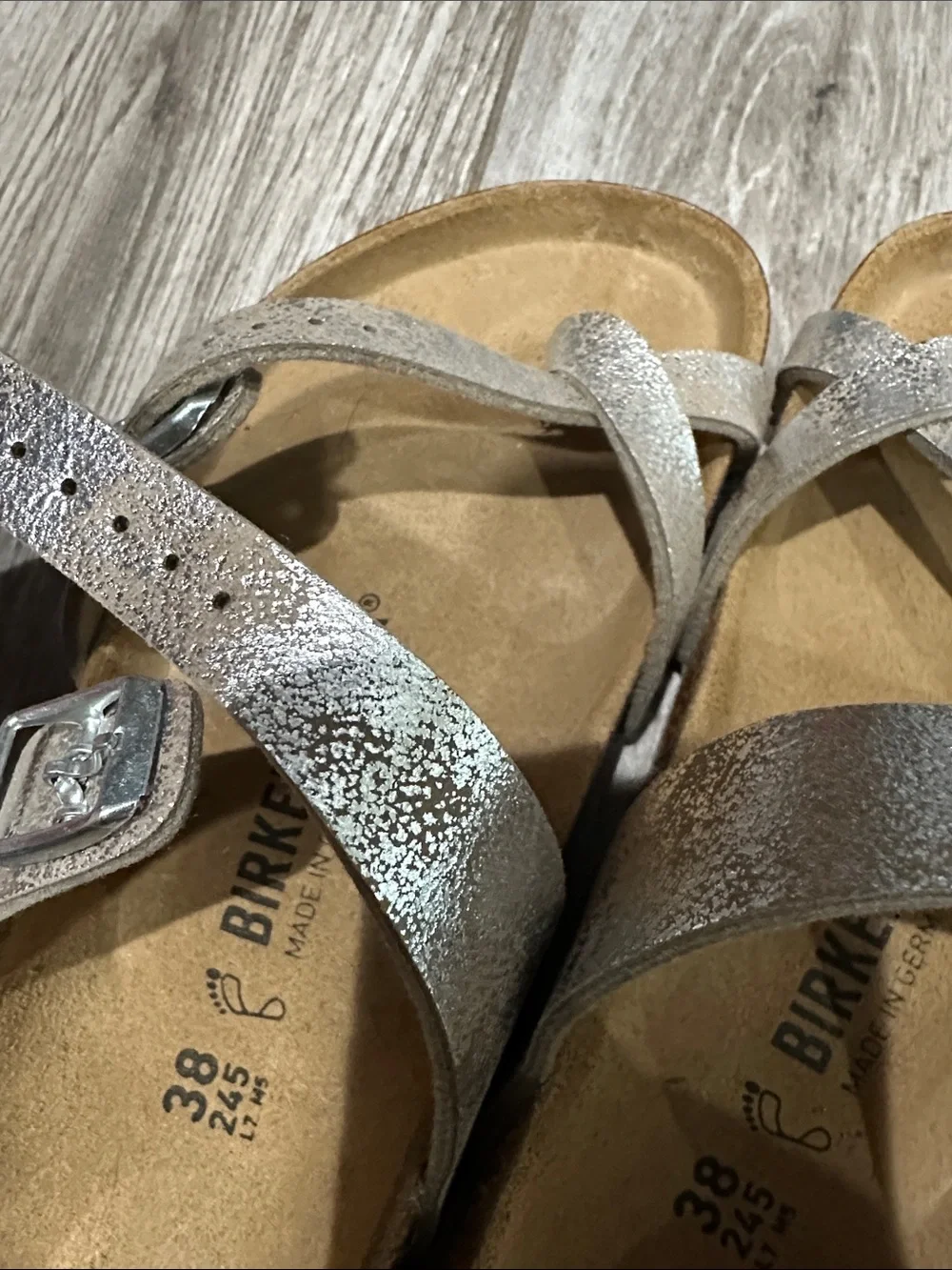 Birkenstock Mayari Metallic Silver